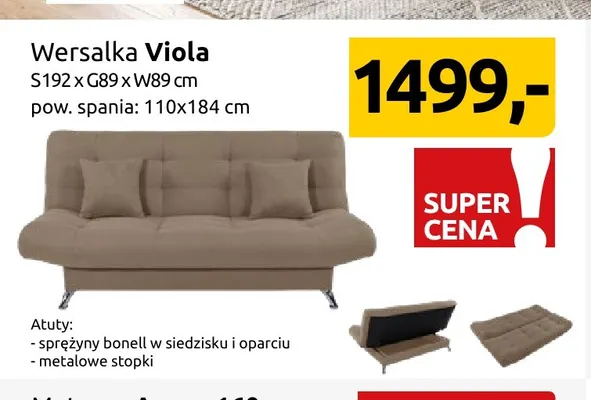 Wersalka Viola promocja w Black Red White