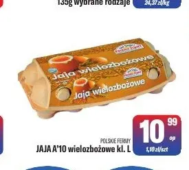 Jajka kurze wielozbożowe Polskie Fermy 10 szt promocja w Tomi Markt