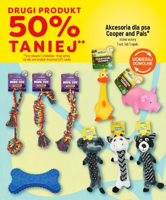Akcesoria dla psa Cooper and Pals* promocja w POLOmarket