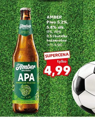 Piwo Amber APA promocja w Kaufland