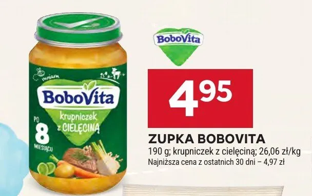 Zupka krupniczek z cielęciną BoboVita promocja w Stokrotka