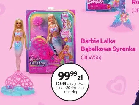 Lalka Barbie Bąbelkowa Syrenka promocja w Empik