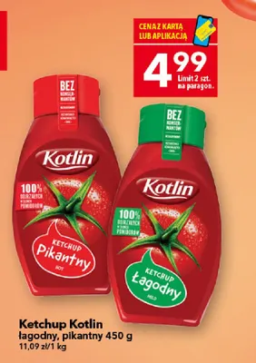 Ketchup Kotlin łagodny promocja w LEWIATAN