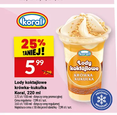 Lody koktajlowe krówka-kukułka promocja w Twój Market