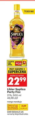 Likier Soplica Party Fizz mango marakuja promocja w Biedronka