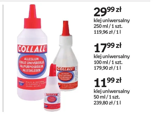 Klej uniwersalny Collall promocja w Empik