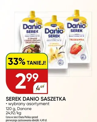 Serek Danio Saszetka promocja w Chata Polska