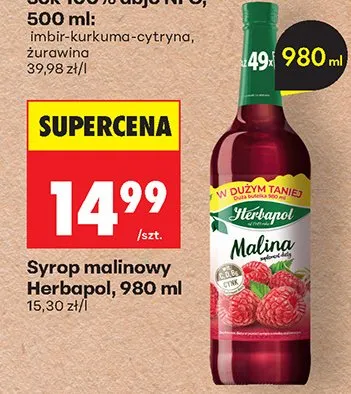 Syrop malinowy promocja w Biedronka