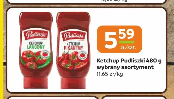 Ketchup pikantny Pudliszki promocja w Społem Częstochowa