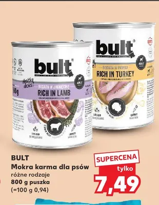 Mokra karma dla psów Bult bogata w jagnięcinę promocja w Kaufland