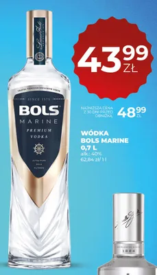 Wódka Bols Marine promocja w Duży Ben