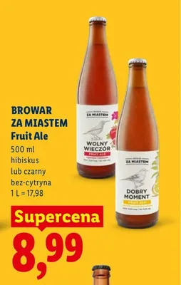 Piwo Browar Za Miastem Fruit Ale hibiskus promocja w Lidl