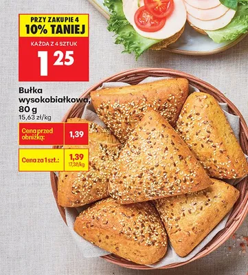 Bułka wysokobiałkowa promocja w Biedronka