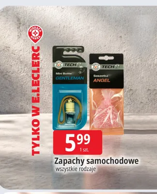 Zapachy samochodowe Tech9 promocja w Leclerc