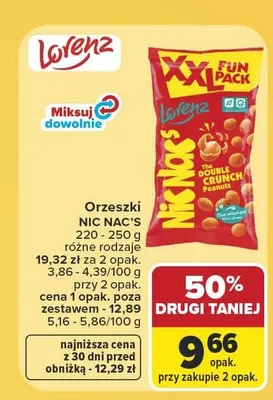 Orzeszki Nic Nac's Lorenz promocja w Carrefour
