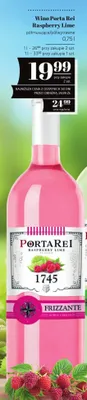 Wino Porta Rei Raspberry Lime półmusujące/półwytrawne promocja w POLOmarket