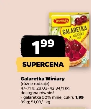 Galaretka Winiary promocja w Netto