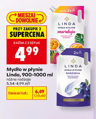 Mydło w płynie Linda promocja w Biedronka