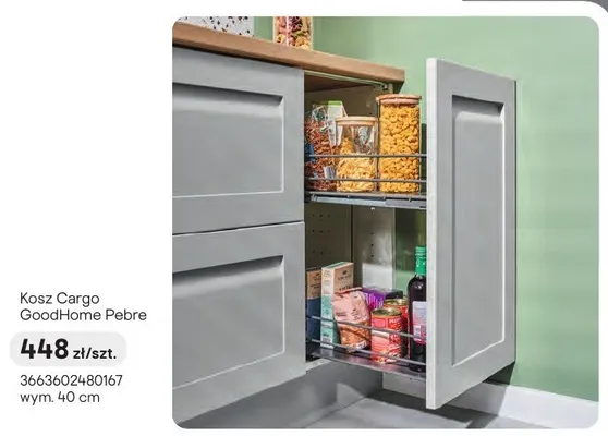 Kosz Cargo GoodHome Pebre 40cm promocja w Castorama