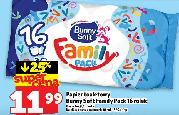Papier toaletowy Family Pack 16 rolek promocja w TOPAZ