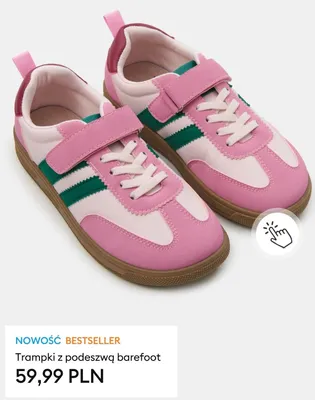 Trampki z podeszwą barefoot promocja w Sinsay
