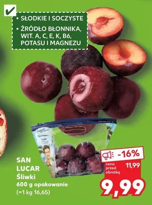 Śliwki San Lucar promocja w Kaufland