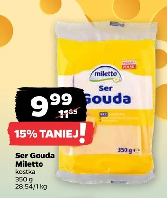 Ser Gouda Miletto kostka promocja w Netto