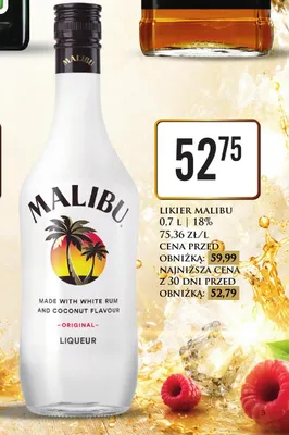 Likier Malibu promocja w Dino