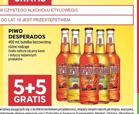 Piwo Desperados Original promocja w Stokrotka