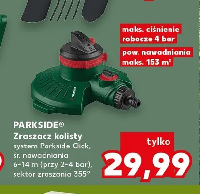 Zraszacz kolisty PARKSIDE system Parkside Click promocja w Kaufland