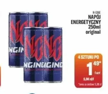 Napój energetyczny N-Gine original promocja w Tomi Markt