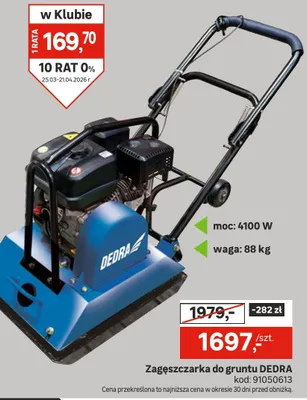 Zagęszczarka do gruntu promocja w Leroy Merlin