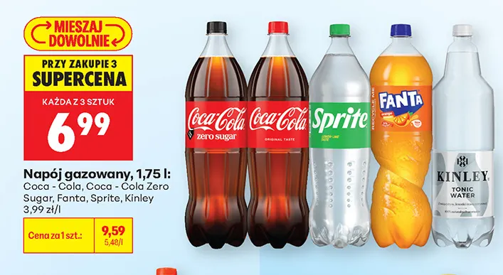 Napój gazowany Kinley promocja w Biedronka