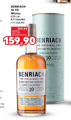 Whisky Benriach 10 YO promocja w Kaufland
