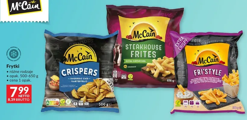 Frytki Crispers knusprig und kartoffelig promocja w Makro