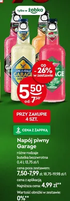 Napój piwny Garage Cherry Mystery promocja w Żabka