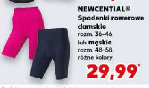 Spodenki rowerowe damskie lub męskie różne kolory promocja w Kaufland