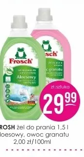 Żel do prania 1.5l lub owoc granatu 1.65l/100ml Frosch promocja w Drogerie Jasmin