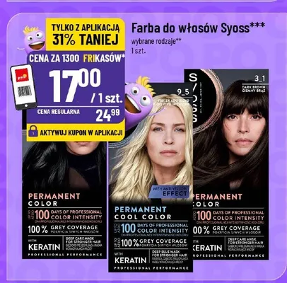Farba do włosów wybrane rodzaje promocja w POLOmarket