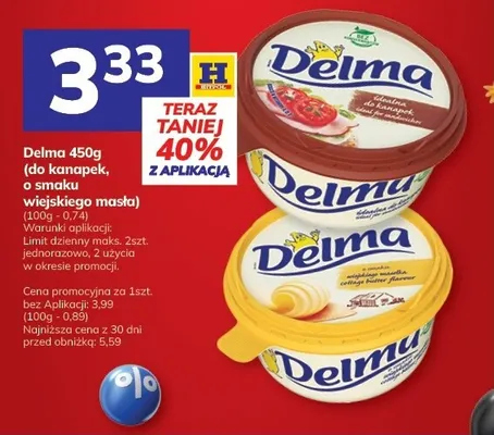 Margaryna Delma do kanapek promocja w Hitpol