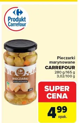 Pieczarki marynowane promocja w Carrefour