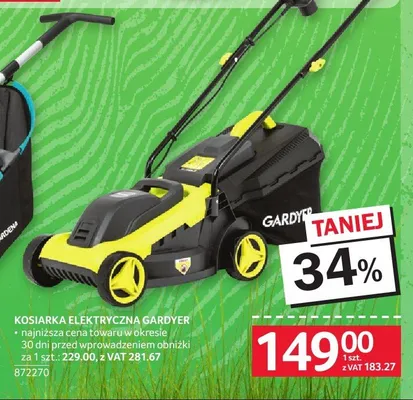 Kosiarka elektryczna Gardyer promocja w Selgros
