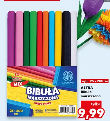 Bibuła marszczona Astra 25x200 cm promocja w Kaufland