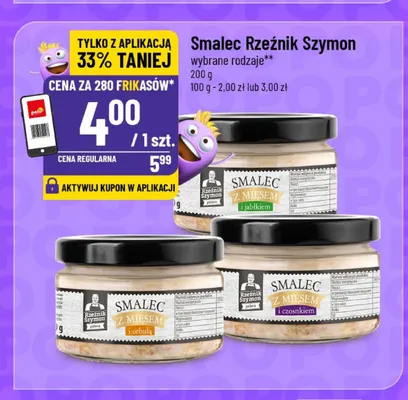 Smalec z mięsem i jabłkiem Rzeźnik Szymon promocja w POLOmarket