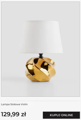 Lampa stołowa Violin home & you promocja w home&you