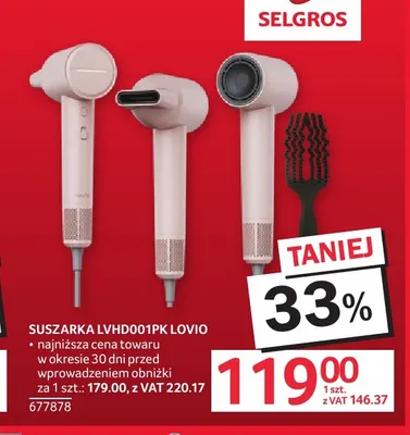 Suszarka LVHD001PK Lovio promocja w Selgros