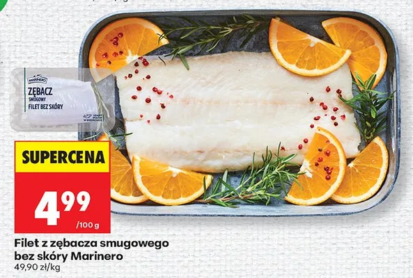 Filet z zębacza smugowego bez skóry Marinero promocja w Biedronka