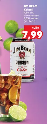 Koktajl Jim Beam promocja w Kaufland