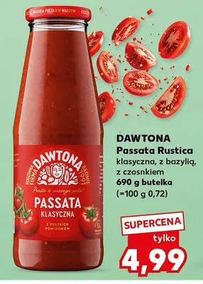 Passata Rustica klasyczna, z bazylią, z czosnkiem promocja w Kaufland