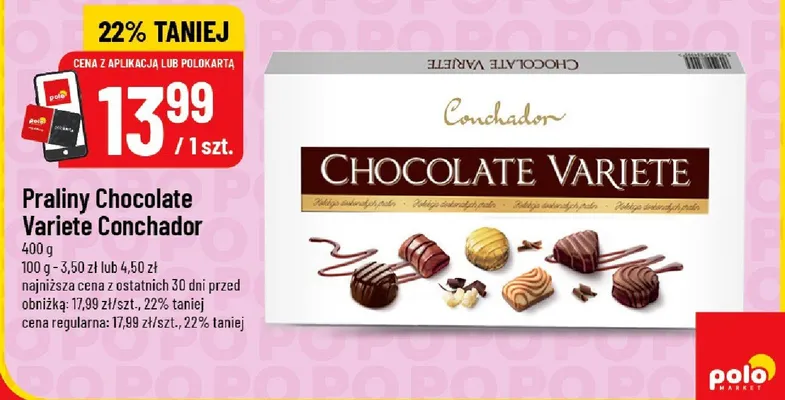 Praliny Chocolate Variete Conchador promocja w POLOmarket